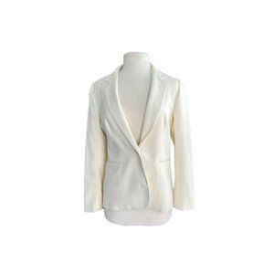 Vintage 70's Levi's Bend Over Off White Blazer | Size 12